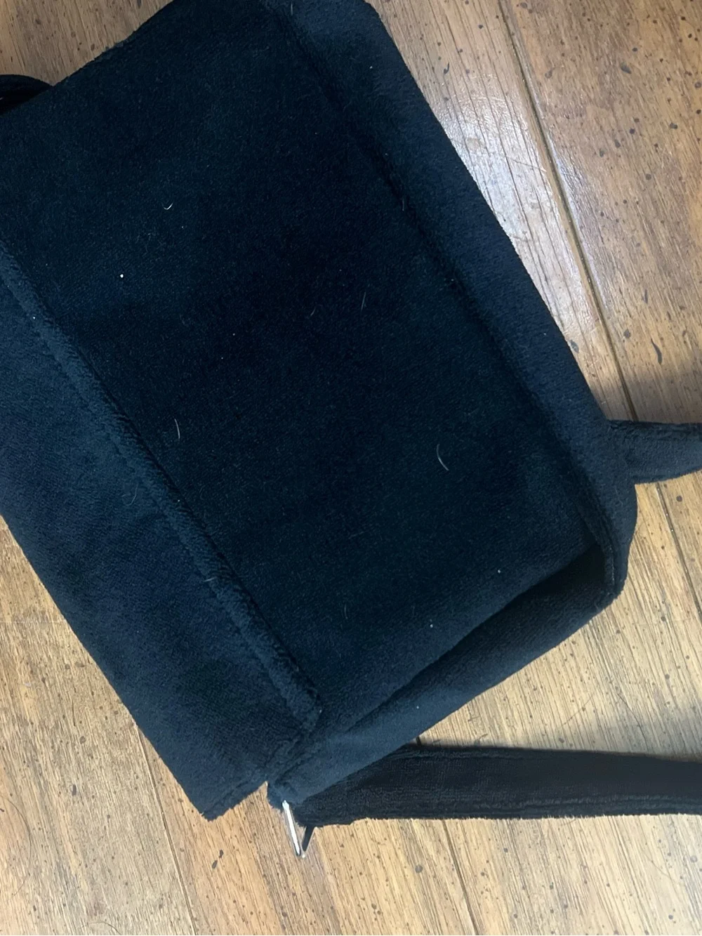 Chanel precision VIP Black Suede GWP Crossbody Messenger Bag